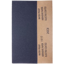 YoiYee 240 Grit Wet & Dry Sandpaper Sheets, 23 x 9.5cm, Very Fine Abrasive Sand Paper Roll for Wood, Metal, Plastic, Glass, Stone and Wall Sanding, 10 Pack