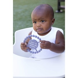 Bella Tunno Happy Teether – Soft & Easy Grip Baby Teether Toy, Silicone Teether Ring to Help Soothe Gums, Non-Toxic and BPA Free, Mama