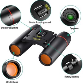 30x60 Binoculars, Small Compact Travel Binoculars for Adults Kids, Mini Pocket Binoculars for Concert Opera Sports Game Outdoors Hiking Travel
