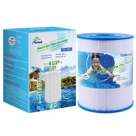 TOREAD NSF-50 Certified Watkins 31114 Replacement Tiger River Spa Filter, Compatible Unicel C-8465, PWK65, Filbur FC-3960, 71827, 71828 Hot Tub Filter, 65 sq. ft Hot Spring Spa Filter (1 Pack)