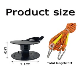 Floating Mat Tether Kit,Floating Water Mat Tether KitsWith 1 Galvanized Grommet and 1 Pcs 16.4 Ft Cord,Portable Floating Mat Grommet Kit,Floating Mats Lilly Pad Accessories for All Foam Water Pads