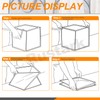 Rustark 1 Pack White Mesh Pop Up Laundry Hampers Foldable
