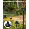 ILANCK 2 Pack Solar Lamp Post Light, 40" H Outdoor