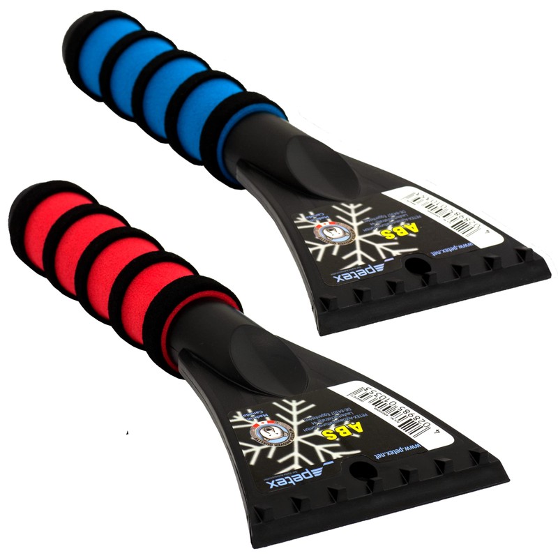 PETEX Auto Eiskratzer Eisschaber Scheibenkratzer mit Softgriff, Länge 25 cm,