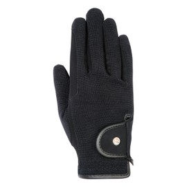 Riding Gloves Professional Nubuck Imitation Leather 9191 Black/Black 8