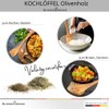 Schwertkrone Cooking Spoon Set, Olive Wood | Spatula | Risotto