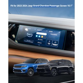 LANTU 2PCS Car Screen Protector for Grand Cherokee L 2023 2024 2025 Accessories Passenger Nano Touchscreen Protector Film HD Clear Anti Fingerprint 10.1''