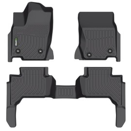 HAFIDI Floor Mats Custom for 2024-2025 Lexus GX550 (5 Seat) All Weather Protection TPE Heavy Duty Non-Slip Automotive Floor Liners Fits Front& 2nd Row Full Set Accessories, Black