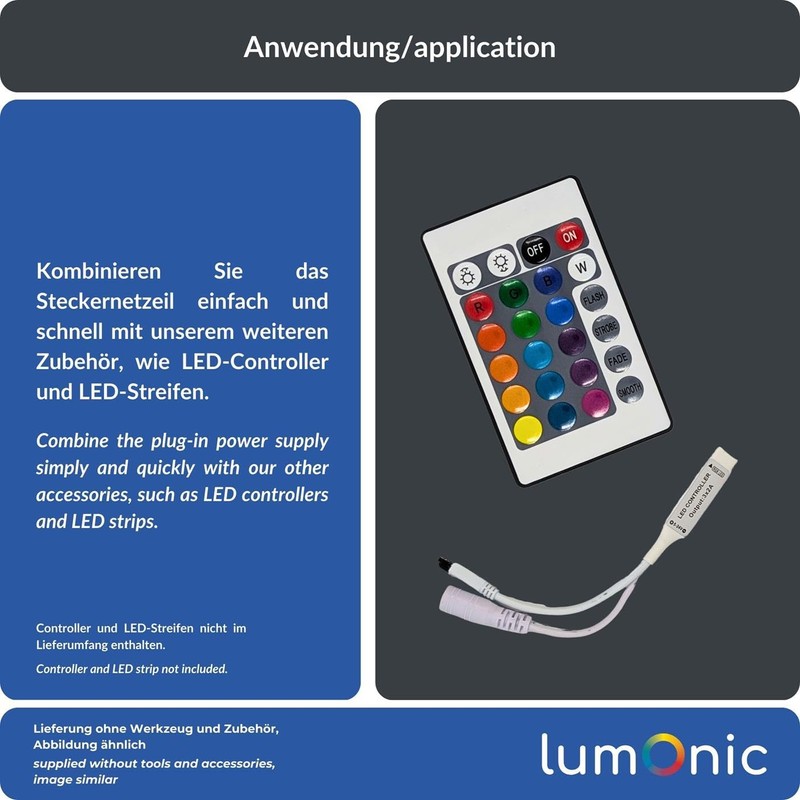 Lumonic I LED Plug Power Supply PIP-24-12 I 12V 24W