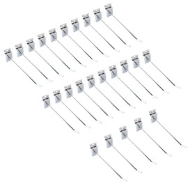 YaeTek Rack Hooks Hanging, Metal Pegboard Saltwall Hooks 6 Inch Single Prong Heavy Duty Utility Hooks for Shop Supermarket Display Exhibit Garage Kitchen, 25pcs/ Pack