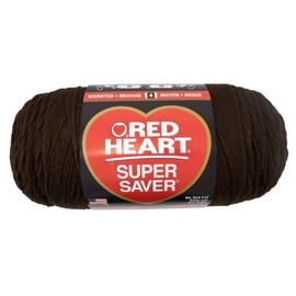 Red Heart E302B.0365 Super Saver Jumbo Yarn, Coffee by Coats & Clark Inc.