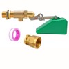 LIUCOGXI 1/2 Inch Brass Float Valve Water Valve with Adapter