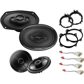 Pioneer 6.5" Front & 6x9" Rear Speakers kit for 2014-2019 Toyota Corolla