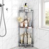 ELYKEN Corner Shower Caddy Standing, 3 Tier Rustproof Metal Shower
