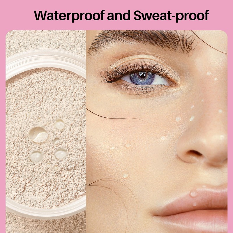 FV Matte Finish Translucent Loose Face Powder, Long-Lasting Lightweight Setting