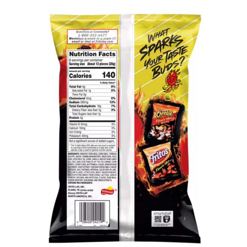 Funyuns New Exclusive Funyuns Flamin Hot Onion Flavored Crispy Crunchy