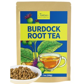 TeeLux Burdock Root Tea, Cut & Sifted, Pure Natural Dried Burdock Root Loose Leaf Tea, Caffeine Free, Premium Herbal Tea, 7oz