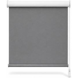 Persiana Blackout para Ventana Persianas Enrollables para Ventanas de Día y Noche con Filtro de Luz y Privacidad Cortina Enrollable Decorativa para Hogar y Oficina (Gris, 160 x 160 CM)