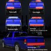 UWDESY 23.7in 5-Row Red White LED Tailgate Light Bar,Red Brake