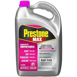 Prestone MAX Euro Pink 50/50 Antifreeze Automotive Coolant, Pack of One