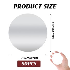 Pack of 50 Wine Pourers, Wine Pourers, Drip-Free, Reusable Pouring Aid Plates, Dropstop for Wine Bottles, Wedding, Birthday, Party Accessories, Drip-Free and Food-Safe (7.5 cm)