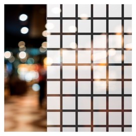 BDF BBL Decorative Window Film Bold Block (1 3/8 Inch White Squares) - 48in X 25ft