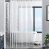Clear Heavyweight PEVA Shower Curtain Liner, Waterproof with Rustproof Metal