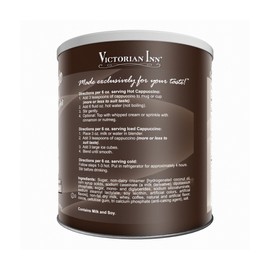 Victorian Inn Instant Cappuccino, White Chocolate Caramel, 32-ounce Canister