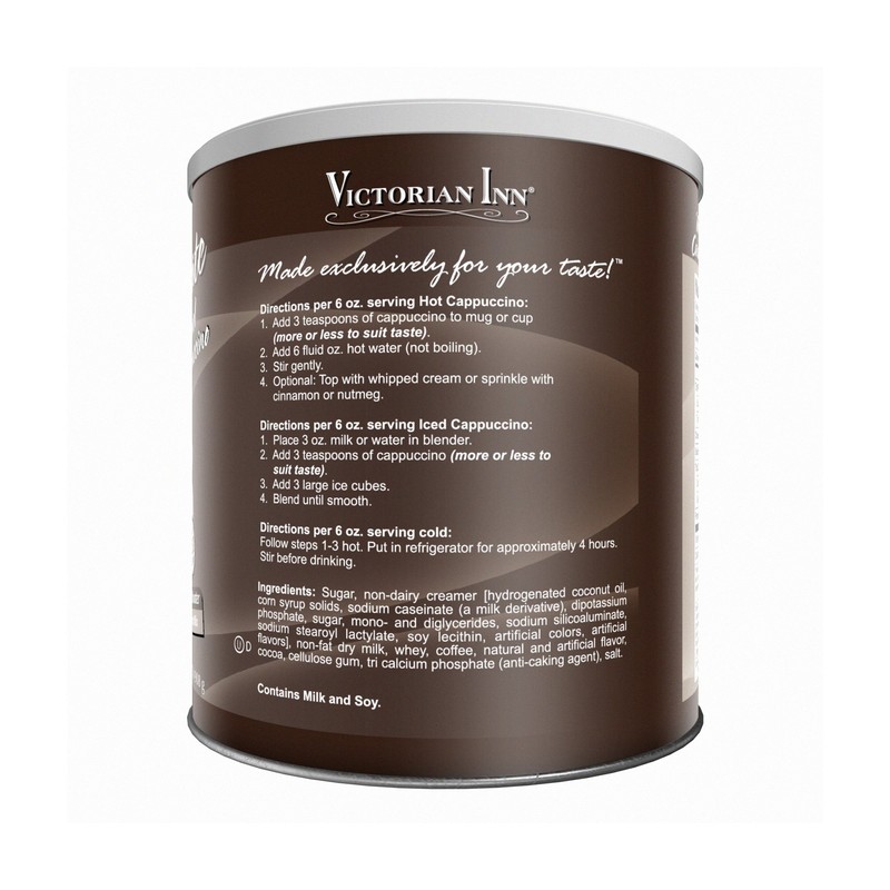 Victorian Inn Instant Cappuccino, White Chocolate Caramel, 32-ounce Canister