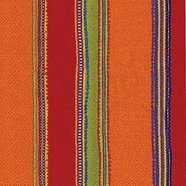 Ideal Home Range 20-Count 3-Ply Paper Cocktail Napkins, Red Habanera, 5 x 5 inches