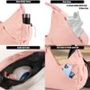 Yoga Tote Gym Shoulder Bag, Waterproof Wet Pocket & Adjustable