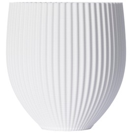 3D Vase Greta Standard Orchid Pot/Planter/Herb Pot, Sustainable, Waterproof (White)