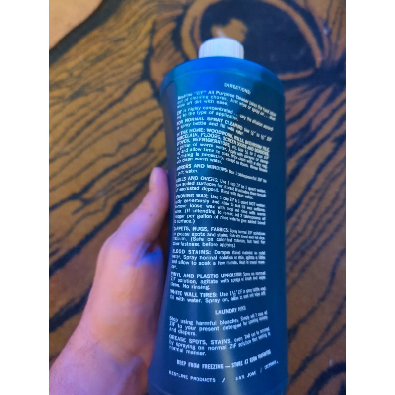 Bestline Products ZIF BioDegradable All-Purpose Cleaner 32 oz Concentrate