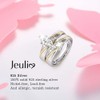 Jeulia Diagonal Marquise Cut Wedding Rings Engagement Rings for Women