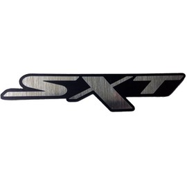 24Designs Compatible Sxt Grille Trunk Emblem Black Silver Version 1 Replacement for Dodge