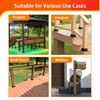 4x4 Post Base 15Pcs, Internal 3.6"x3.6" Heavy Duty Powder-Coated Steel