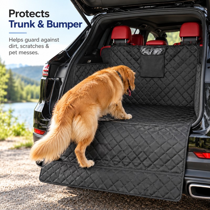 Waterproof Dog Cargo Liner for SUVs and Cars – Quilted