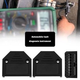 EMSea OBD2 Auto Diagnosegerät OBD II 16 Pin Stecker auf Buchse Fahrzeug Diagnose Extender Buchse mit Schrauben Diagnosewerkzeug (Schwarz)