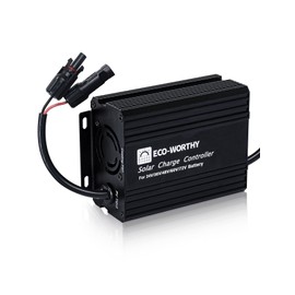 ECO-WORTHY 12A Boost MPPT Solar Charge Controller Solar Panel Regulator for 48V/60V/72V Lead-Acid, LiFePO4, Gel, Flooded Batteries .etc in Golf Cart Electric Vehicles and Solar System
