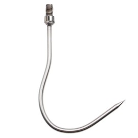 FREGITO Fishing Harpoon, Stainless Steel Barbed Spear With Aluminum Alloy Rod Gig Gaff, 8mm Screw for Outdoor Landing Large Fish Frog (D-Prong)