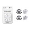 Premium Multi-Flange Eartips Compatible with Galaxy Buds3 Pro (White, Medium)