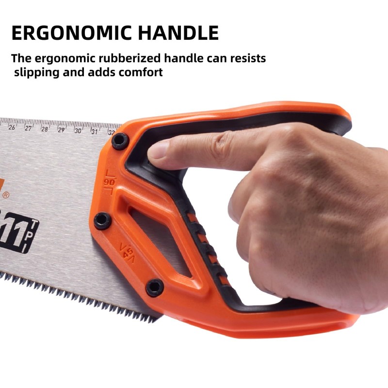 VANQUISH SharpTooth Handsaw 15 Inch 11-Point, Suitable for Cutting Boards,