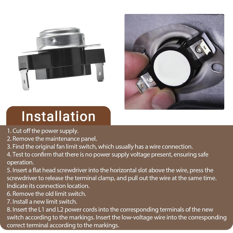 7975-3281 Furnace Fan Limit Switch Compatible with Coleman