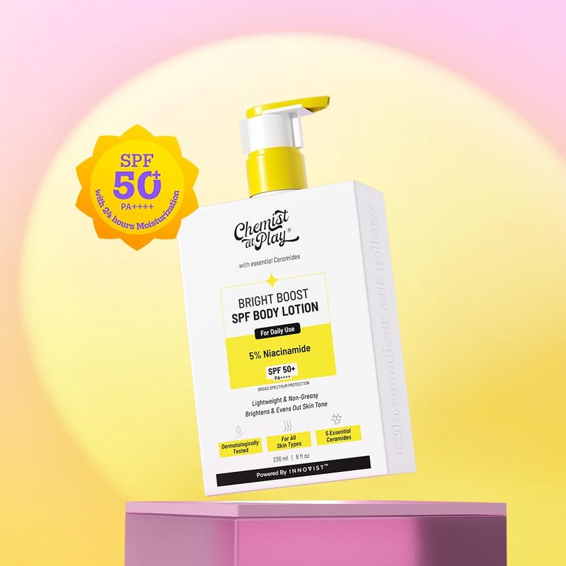 Chemist at Play Bright Boost SPF Body Lotion With 5%