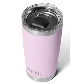 YETI Rambler Tumbler, Vaccum Insulated Stainless Steel Tumbler with Magslider Lid, Cherry Blossom, 20 oz (591 ml)