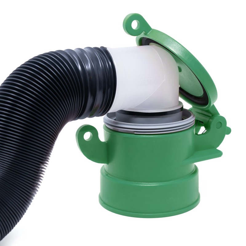 Footloose 4" Sewer Cap for RV Sites/Campgrounds | Odorless, Self-Closing,