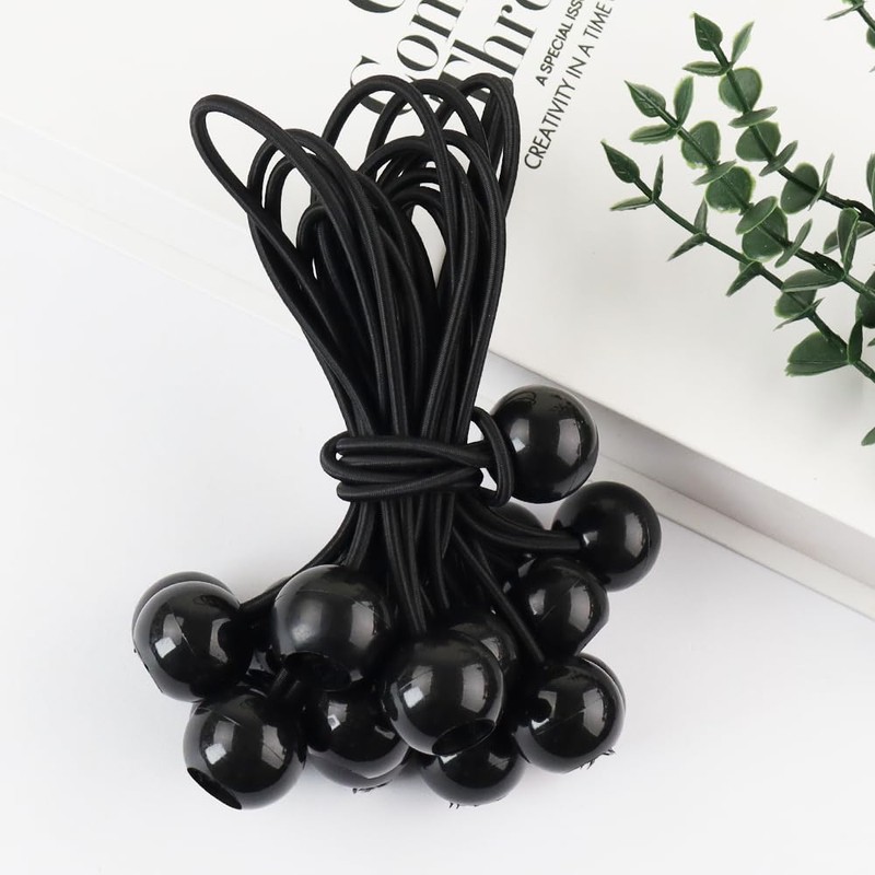 30PCS Ball Bungee Cords,Canopy Tarp Bungee Balls, for Camping, Shelter,Tent