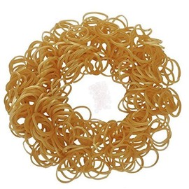 ETHAHE 600pcs Metallic Gold Latex-free Loom Refill Rubber Bands Pack Bracelets with 24 S-Clips & 1 Hook