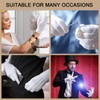 Wanmu 5 Pairs White Usher Gloves for Church for Men