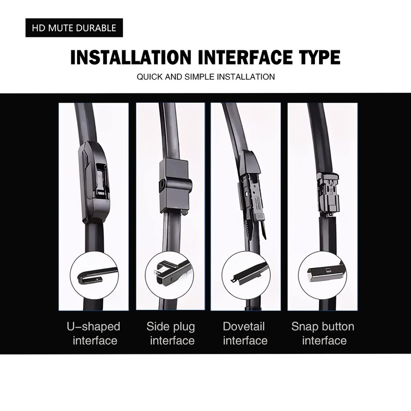 Replacement for Volkswagen Tiguan 2018 2019 2020 2021 Silent Wipers